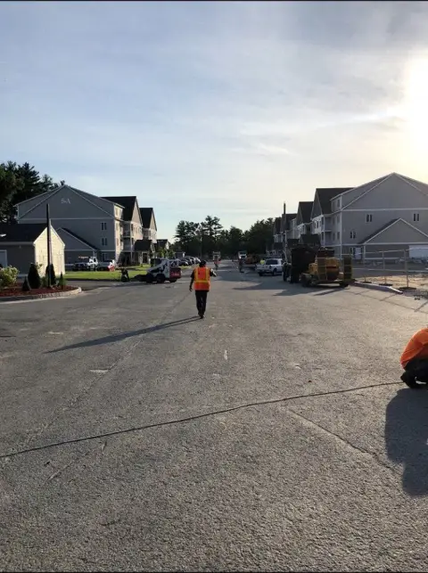 New residential street paving